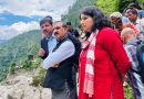 सीएम पहुँचे समेज, प्रभावित क्षेत्र का कर रहे दौरा